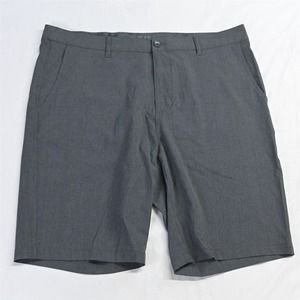 Matte Grey‎ 38 x 10" Gray Stretch Tech Golf Chino Shorts